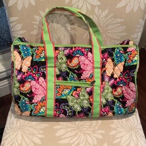 Vibrant Butterfly Pattern Tote Bag